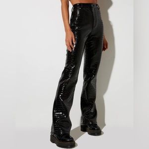 Motel Croc Flare Pants